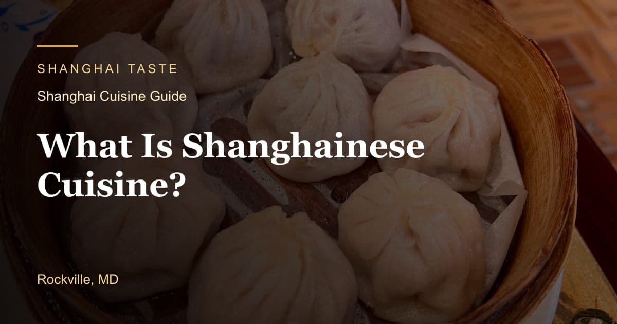 Lion's head braised pork meatballs served at Shanghai Taste in Rockville, MD