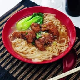 Baked Salted Spareribs w/ Noodles
