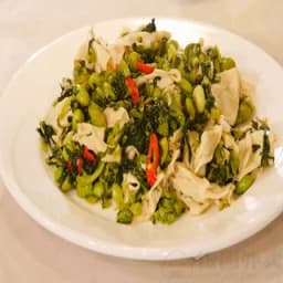 Mustard Green, Edamame, Bean Curd Salad