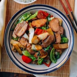 Roast Pork with Scallions