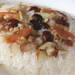 Steamed Glutinous Rice Pudding w/ Dried Fruits & Nuts