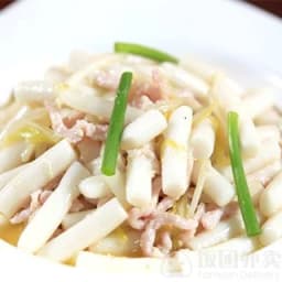 Sticky Rice Cake with Shredded Pork